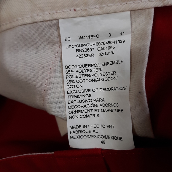 DICKIES Loose Fit Shorts Red Size 46 - Picture 4 of 6